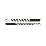 2 Side Stripe Sticker Abarth Racing Graphic Vinyl Car Stickers and Decals Car Accessories FOR FIAT 500 DECALS
